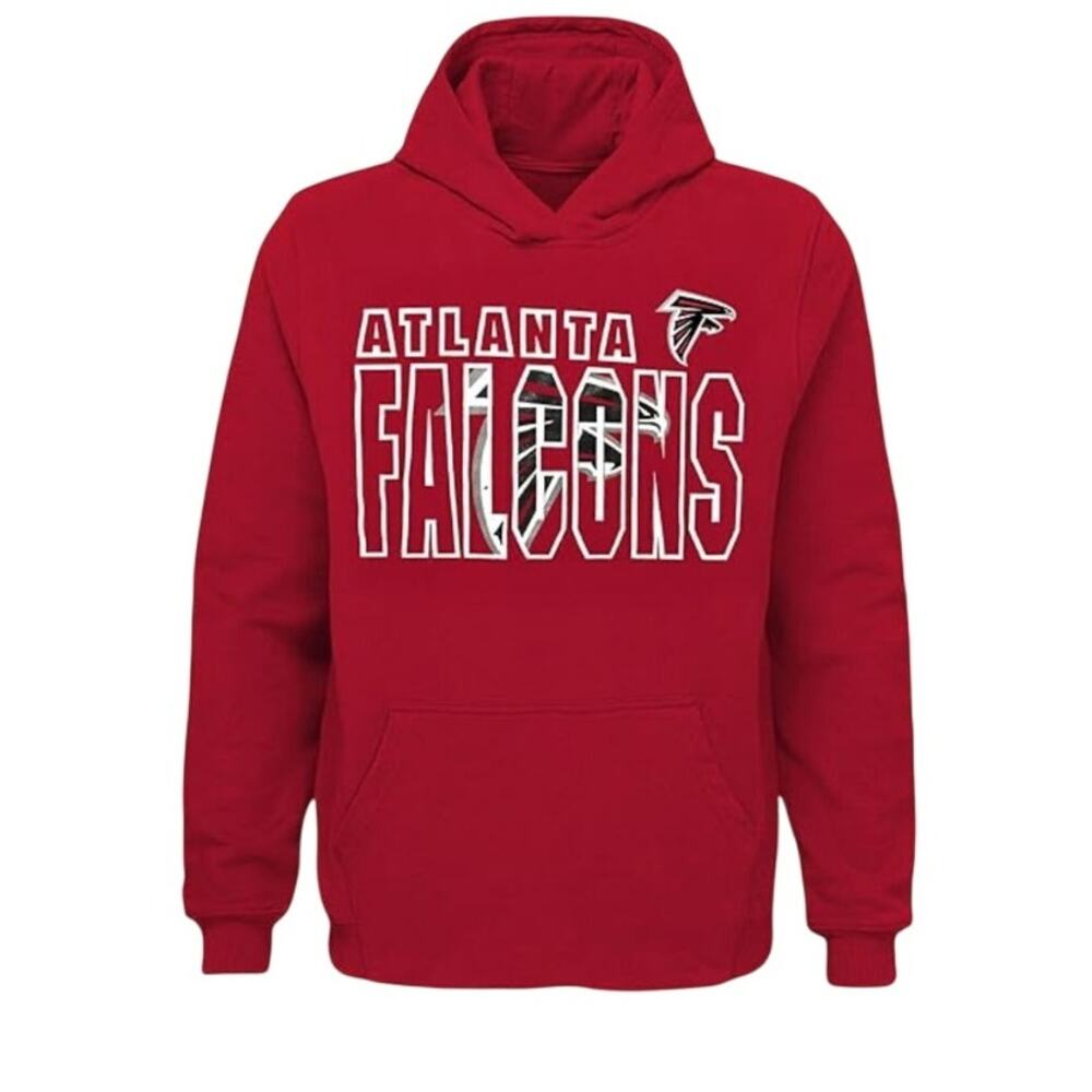 Outerstuff NFL Youth Atlanta Falcons End Zone Touchdown Hoodie Red Size Medium